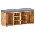 vidaXL Lavička do chodby 100x35x47 cm masívne mangovníkové drevo