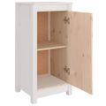 vidaXL Komoda biela 39x35x80 cm borovicový masív