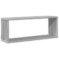 vidaXL Kockové police 4ks sivé sonoma 60x15x23 cm spracované drevo