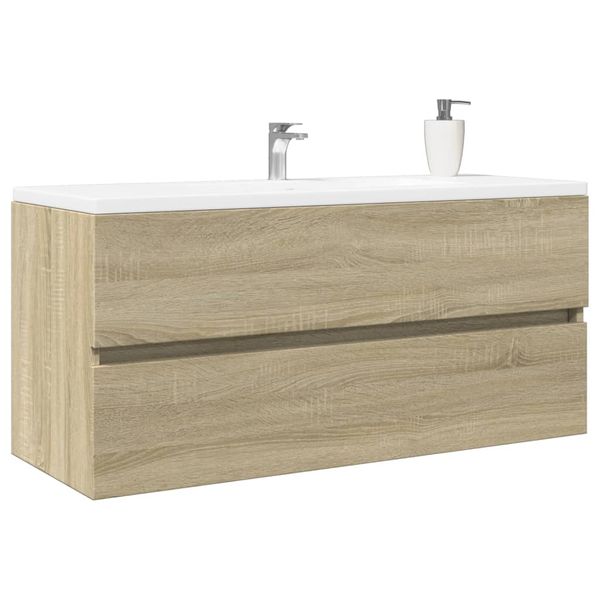 vidaXL Skrinka pod umývadlo, dub sonoma 100x38,5x45cm kompozitné drevo
