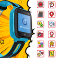 Setty SD-100 FunKids detské inteligentné hodinky, modrá (GSM116919)