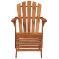 vidaXL Záhradná stolička Adirondack s podnožkou, akáciový masív
