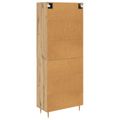 vidaXL Highboard Remeselný dub 69,5 x 34 x 180 cm Kompozitné drevo