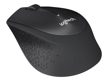 Logitech myš Wireless M330 Silent Plus, optická, bezdrôtová, 3 tlačidlá, čierna, 1000 dpi