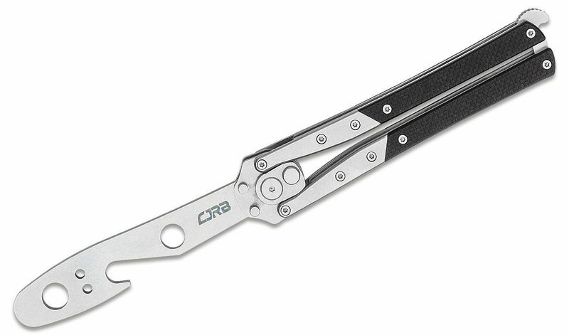 CJRB J1908-BK Kinetic-flip multifunkčný nôž 9,9 cm, Stonewash, čierna, oceľ + G10