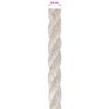 vidaXL Jutové lano 6 mm Biela 100% Tossa juta