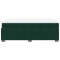 vidaXL Posteľný rám boxsping s matracom tmavozelený 160x200 cm zamat
