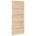 vidaXL Zavesené posuvné dvere 90 x 2,5 x 208 cm Borovicový masív