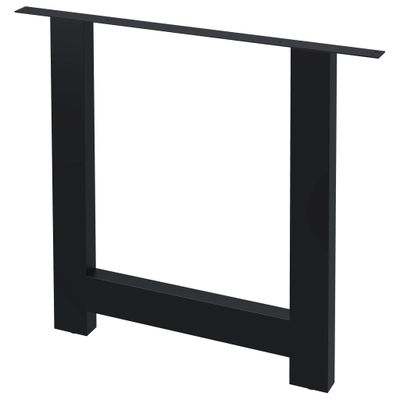vidaXL Stolové nohy na jedálenský stôl 2 ks, rám v tvare H 80x72 cm