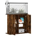 vidaXL Stojan na akvárium dymový dub 81x36x73 cm kompozitné drevo