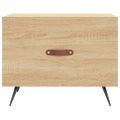 vidaXL Konferenčné stolíky 2 ks dub sonoma 50x50x40cm kompozitné drevo