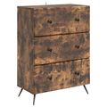 vidaXL Zásuvkový kabinet 66 x 34,5 x 90 cm Kompozitné drevo Dymový dub