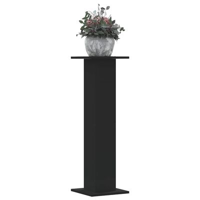 vidaXL Stojany na rastliny 2 ks čierne 30x30x95 cm kompozitné drevo