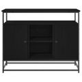 vidaXL Servírovacia skriňa Čierny dub 100 x 35 x 80 cm
