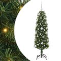 vidaXL Umelý vianočný stromček Zelená 150 cm PVC, oceľ a plast
