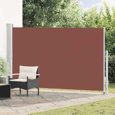 vidaXL Zaťahovacia bočná markíza na terasu 180x314 cm, hnedá