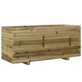 vidaXL Záhradný kvetináč 110x40x49,5 cm impregnovaná borovica