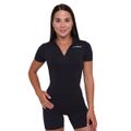 Dámske tričko Cropped Ignite Black - GymBeam, veľkosť XS, veľkosť oblečenia XS