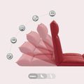vidaXL Nastaviteľné podlahové kreslo Víno červené Umelá koža