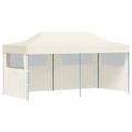 vidaXL Párty stan 291 x 580 x 315 cm Krémová Oxfordská látka
