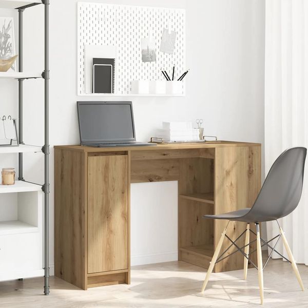 vidaXL Stôl dub artisan 120x42x76 cm kompozitné drevo