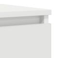 vidaXL Komoda biela 37,5x35x99 cm spracované drevo