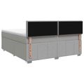 vidaXL Posteľ boxspring s matracom Svetlosivá 140 x 200 cm Látka