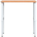 vidaXL Pracovný stôl bledohnedý 100x60x(71,5-98)cm buk. masív obdĺžnik