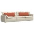 vidaXL Vankúše na pohovku 2 pcs Červenooranžová 120 x 40 cm