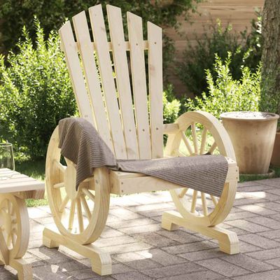 vidaXL Záhradná stolička Adirondack jedľový masív