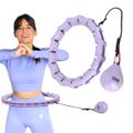 Masážna obruč ONE Fitness OHA02 so závažím fialová