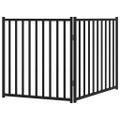 vidaXL Brána pre psa skladacia 2 panely 160 cm masívne jedľové drevo