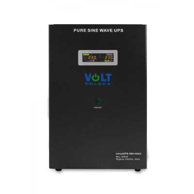 Zdroj záložný VOLT Sinus UPS 500 12V 230V 500W + batérie 40Ah Black