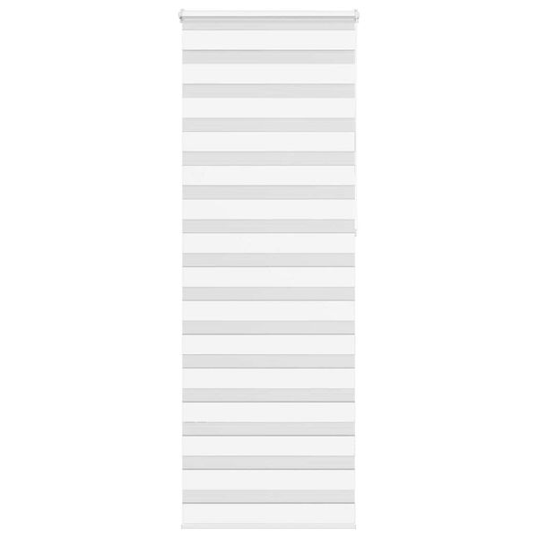 vidaXL Zebra roleta biela 70x230 cm šírka látky 65,9 cm polyester