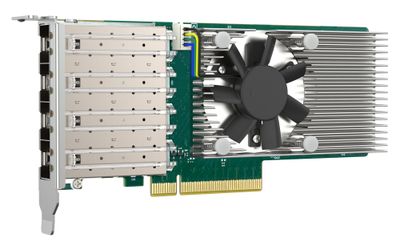 QNAP QXG-25G4SF-BCM, 4x25GbE SFP28, PCIe 4.0x8