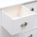 vidaXL Komoda s 10 zásuvkami biela 113x30x79 cm drevená