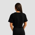 Dámske tričko Cropped Limitless Black - GymBeam, veľkosť XL, veľkosť oblečenia XL