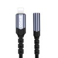 BWOO Adaptér AUX 3,5mm - Lightning Čierny BZ48