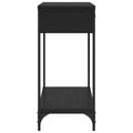 vidaXL Konzolový stôl Čierny dub 100 x 34.5 x 75 cm Kompozitné drevo