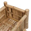 vidaXL Záhradný kvetináč s držiakom Prírodná 100 x 38 x 74 cm Bambus