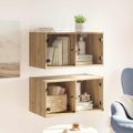 vidaXL Nástenné skrinky 2 ks 68 x 37 x 35 cm Kompozitné drevo