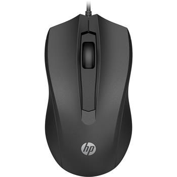 HP 105/Kancelářská/Optická/1 600 DPI/Drátová USB/Černá Myš, drátová, USB-A, optická, 1600 DPI, 3 tlacítka, obourucní, cerná