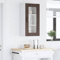 vidaXL Dvierka na umývačku Kalmar Hnedý dub 40 x 31 x 80 cm