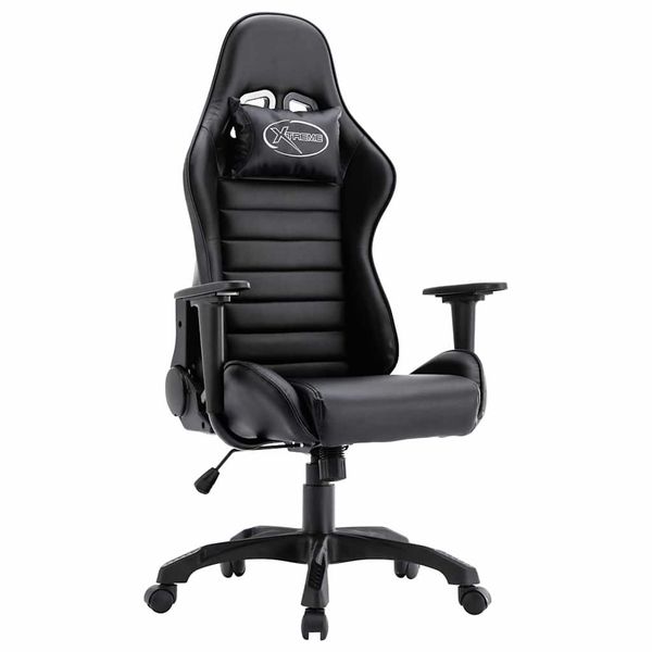 vidaXL Herná stolička čierna umelá koža