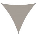 vidaXL Slnečná plachta 160 g/m² trojuholníková svetlosivá 3,6x3,6x3,6 m HDPE