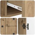 vidaXL Servírovacia skriňa Dub artisan 89 x 34,5 x 60 cm