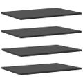 vidaXL Prídavné police 4 ks, sivé 60x40x1,5 cm, drevotrieska