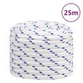 vidaXL Lodné lano biele 20 mm 25 m polypropylén