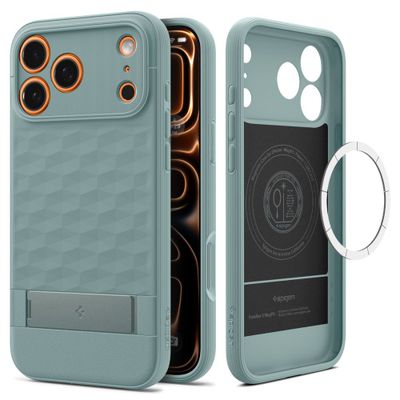 Puzdro Spigen Parallax „S“ Mag Magsafe pre iPhone 17 Pro Sage Green