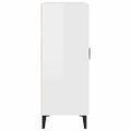 vidaXL Komoda lesklá biela 69,5x34x90 cm spracované drevo